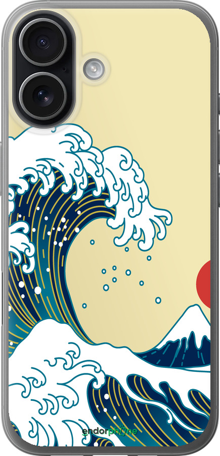 Силиконовый чехол Японские волны для Apple iPhone 17 - 5533u-4031 изображение 
