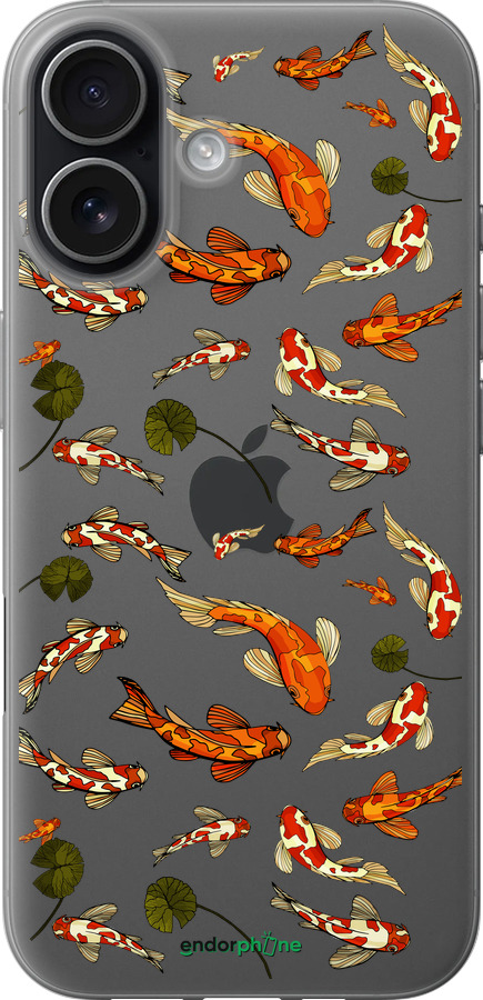 Силиконовый чехол Рыбы Кои для Apple iPhone 17 - 5535u-4031 изображение 