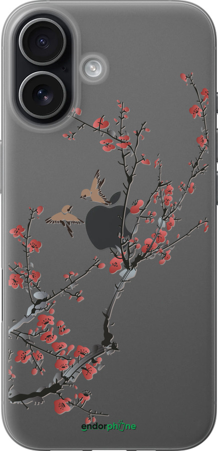 Силиконовый чехол Сакура v2 для Apple iPhone 17 - 5538u-4031 изображение 