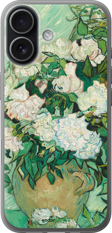 Силиконовый чехол Винсент Ван Гог. Ваза с розами для Apple iPhone 17 - 5543u-4031 изображение 