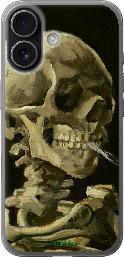Силиконовый чехол Винсент Ван Гог. Череп для Apple iPhone 17 - 5544u-4031 изображение 