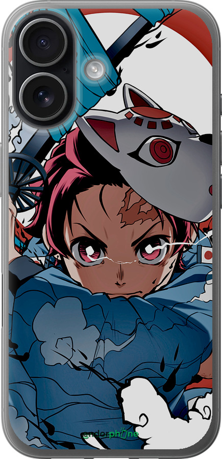 Силіконовий чехол Танджиро Камадо для Apple iPhone 17 - 5574u-4031 изображение 