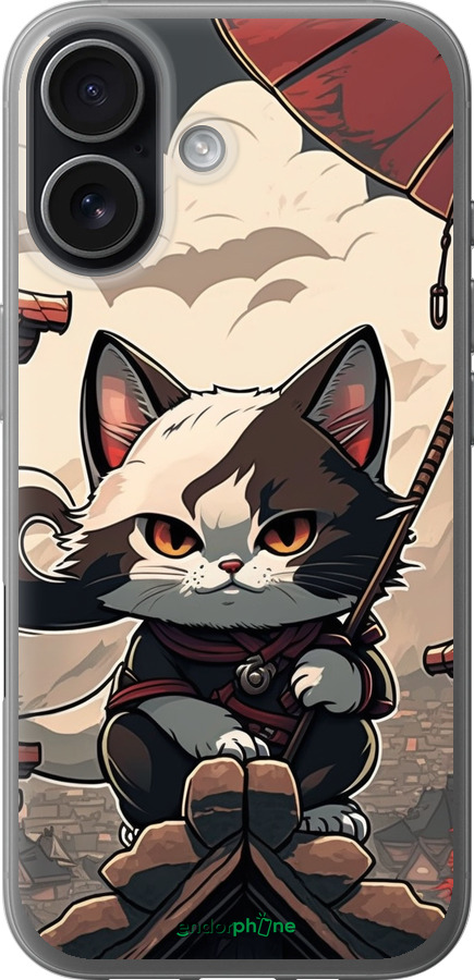 Силиконовый чехол Япония - кот на крыше для Apple iPhone 17 - 5582u-4031 изображение 