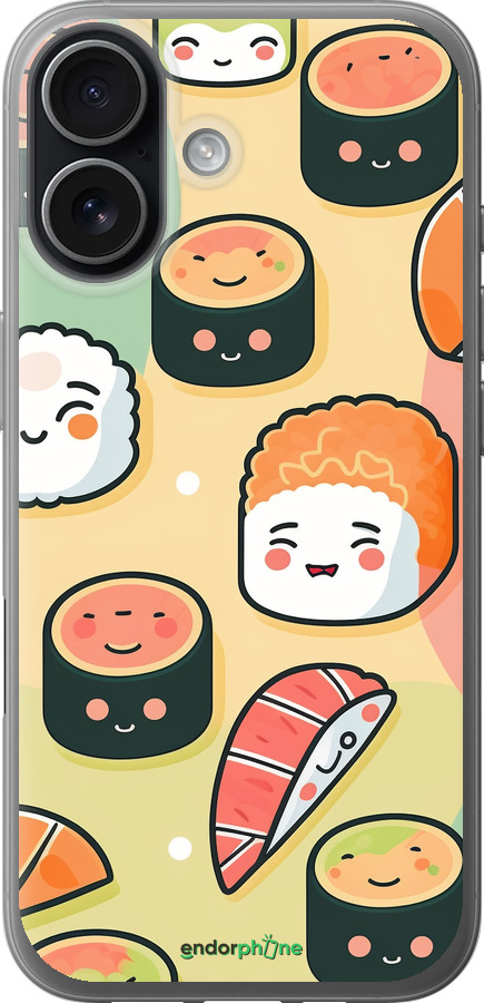 Силиконовый чехол Суши паттерн для Apple iPhone 17 - 5583u-4031 изображение 