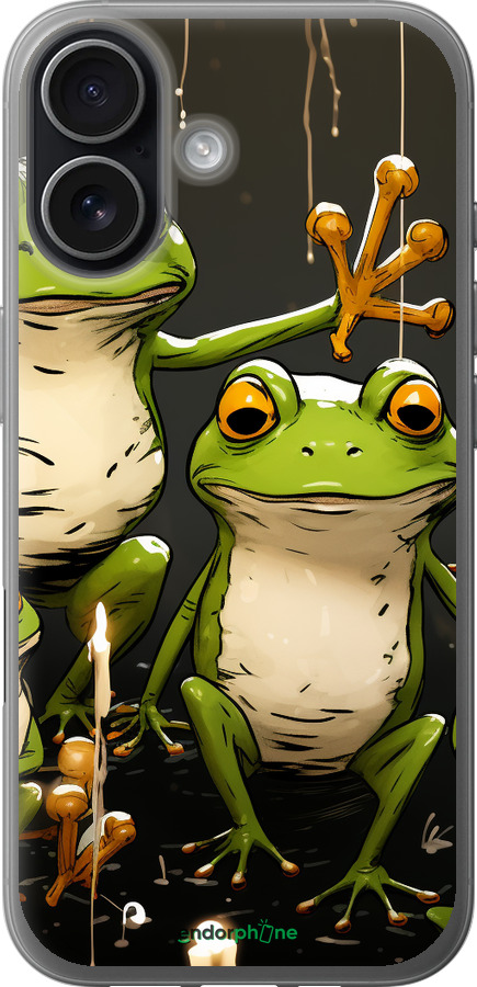 Силіконовий чехол Жабки 2 для Apple iPhone 17 - 5657u-4031 изображение 