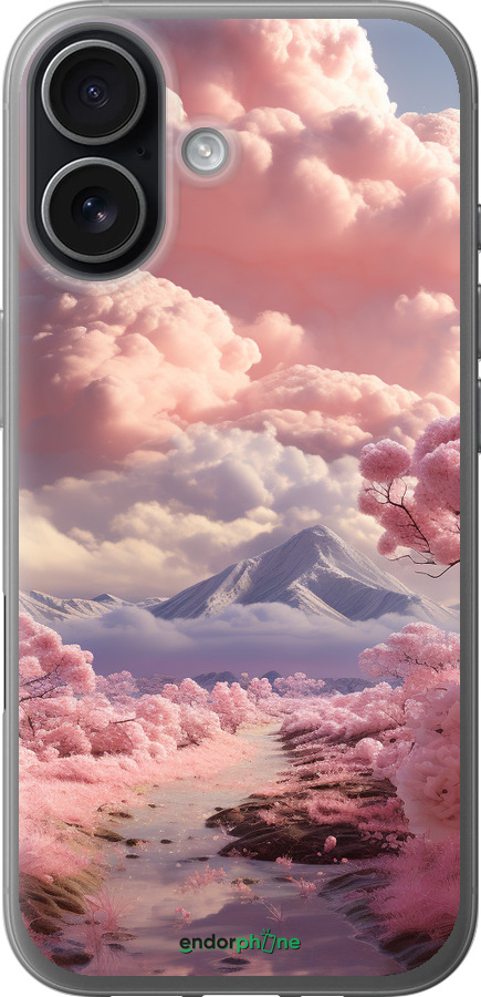 Силіконовий чехол Рожеві хмари для Apple iPhone 17 - 5660u-4031 изображение 