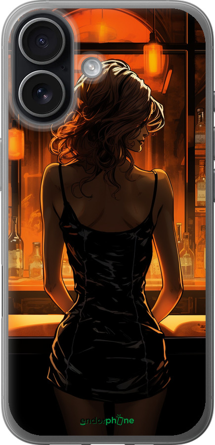 Силиконовый чехол Чехол для телефона Девушка в баре для Apple iPhone 17 - 5947u-4031 изображение 