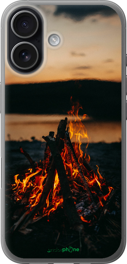 Силіконовий чехол Вогонь для Apple iPhone 17 - 6021u-4031 изображение 