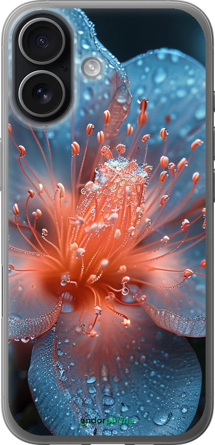 Силиконовый чехол Роса на цветке для Apple iPhone 17 - 6039u-4031 изображение 