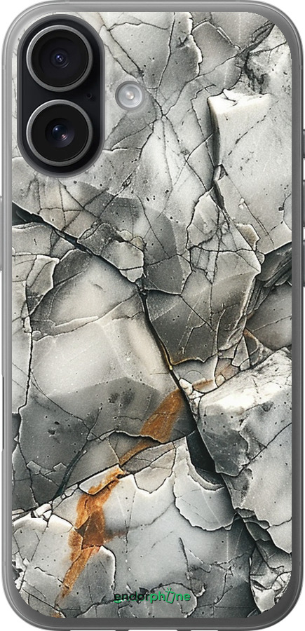 Силіконовий чехол Сірий мармур для Apple iPhone 17 - 6041u-4031 изображение 