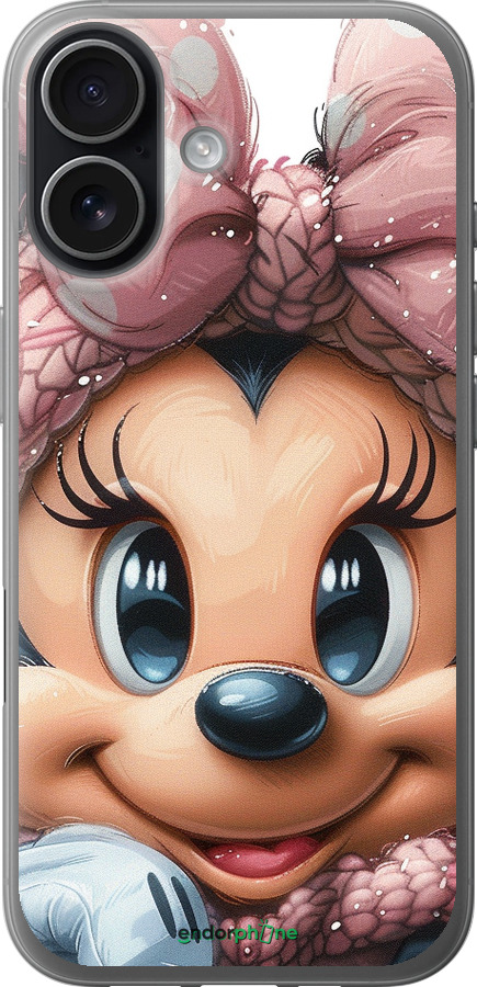 Силіконовий чехол Мінні Маус з бантиком для Apple iPhone 17 - 6055u-4031 изображение 