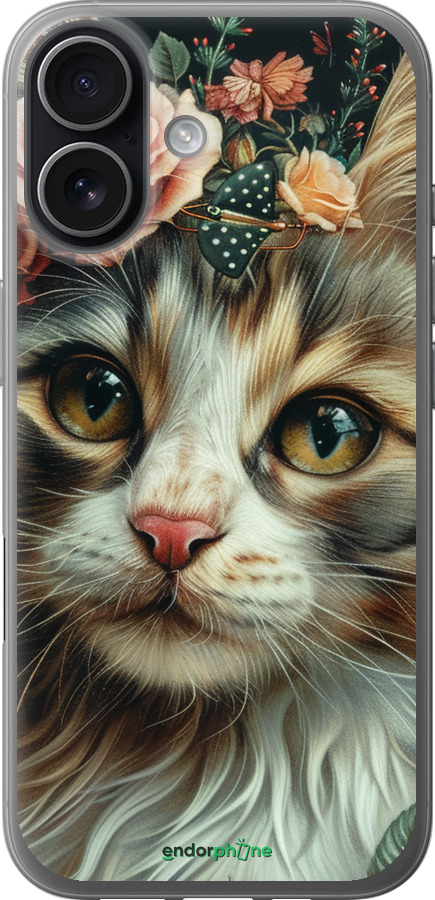 Силіконовий чехол Cats and flowers для Apple iPhone 17 - 6069u-4031 изображение 