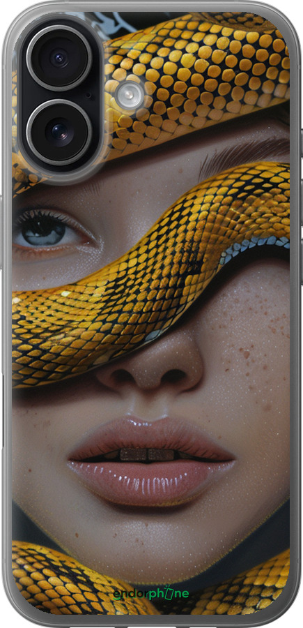 Силиконовый чехол Объятия змеи для Apple iPhone 17 - 6081u-4031 изображение 