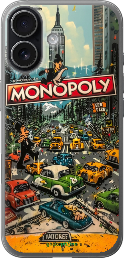Силиконовый чехол Городской драйв Monopoly для Apple iPhone 17 - 6088u-4031 изображение 