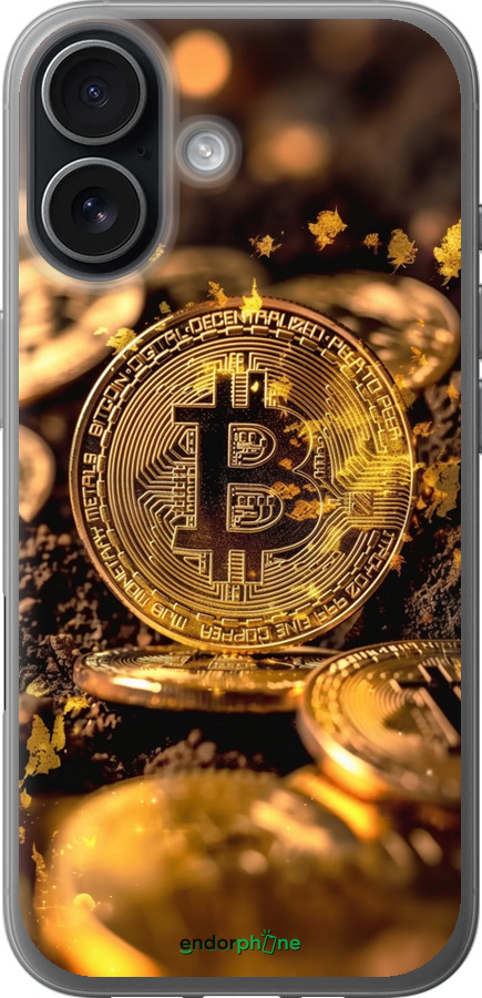 Силиконовый чехол Золотая лихорадка биткойна для Apple iPhone 17 - 6089u-4031 изображение 