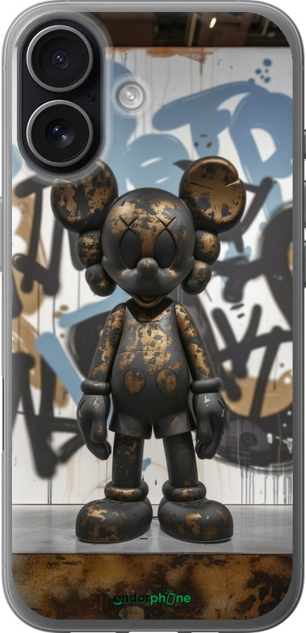 Силиконовый чехол Bronze kaws v2 для Apple iPhone 17 - 6098u-4031 изображение 