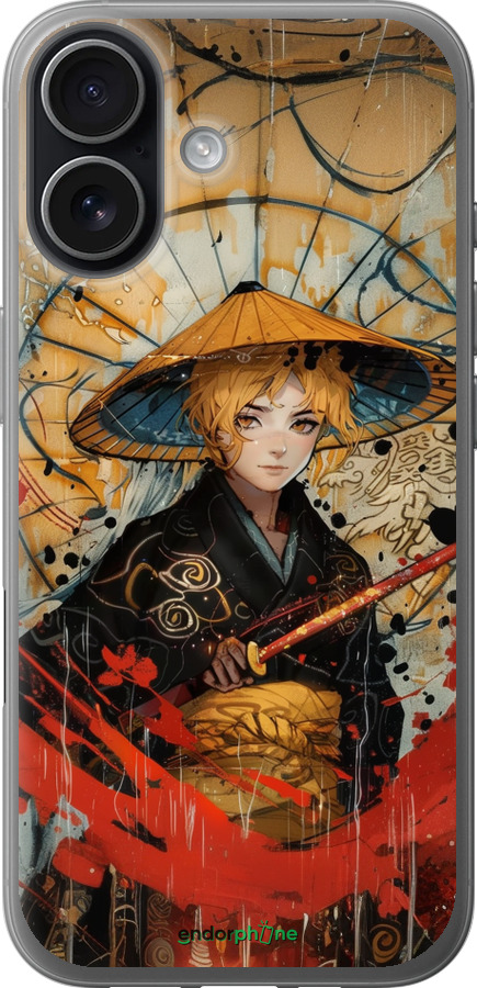 Силіконовий чехол Самурайська відвага для Apple iPhone 17 - 6115u-4031 изображение 