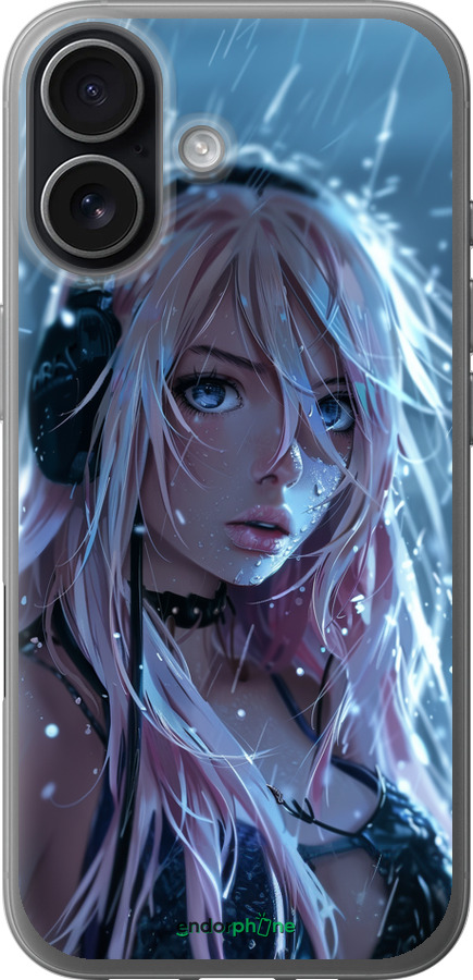 Силіконовий чехол Неоновий дощ для Apple iPhone 17 - 6119u-4031 изображение 