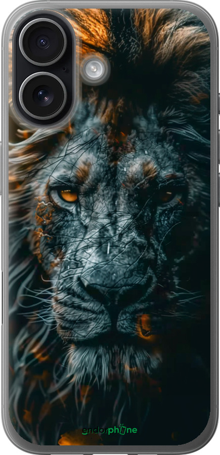 Силиконовый чехол Лев в сумерках для Apple iPhone 17 - 6154u-4031 изображение 