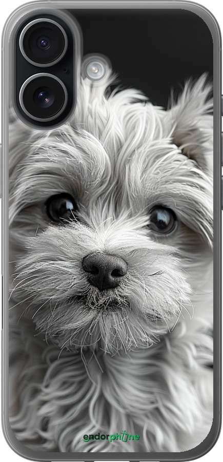 Силиконовый чехол Мальтипу на чорном фоне для Apple iPhone 17 - 6156u-4031 изображение 