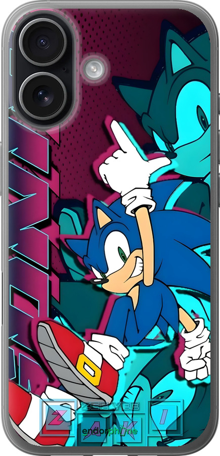 Силіконовий чехол Соник для Apple iPhone 17 - 6284u-4031 изображение 