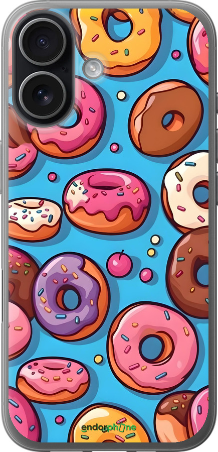 Силіконовий чехол Пончики для Apple iPhone 17 - 6318u-4031 изображение 