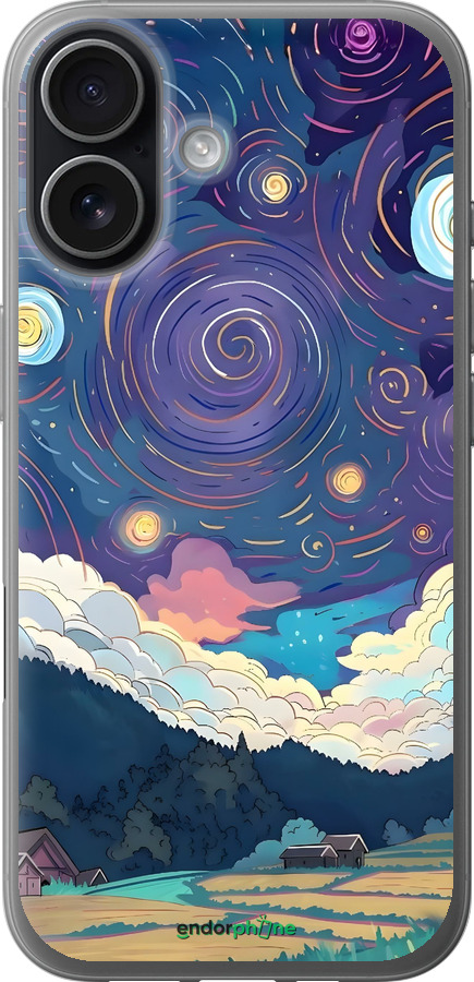 Силиконовый чехол Креативный арт для Apple iPhone 17 - 6322u-4031 изображение 