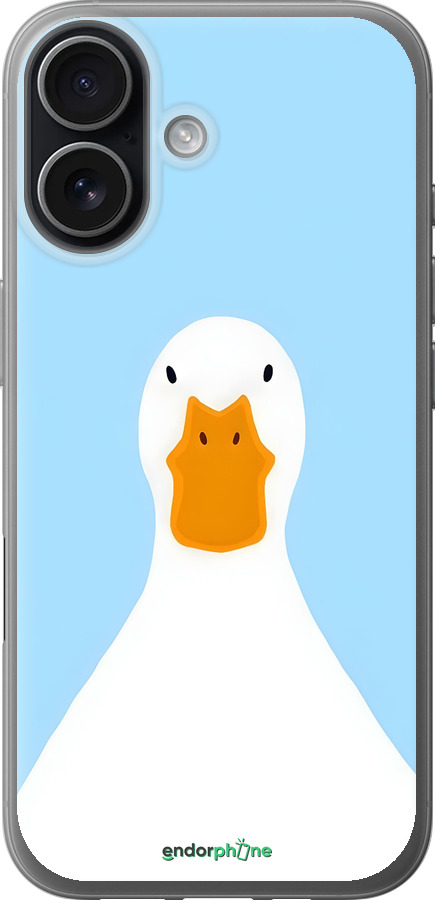 Силиконовый чехол Гусь для Apple iPhone 17 - 6350u-4031 изображение 