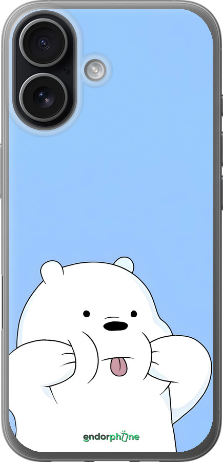 Силиконовый чехол Милый мишка для Apple iPhone 17 - 6357u-4031 изображение 