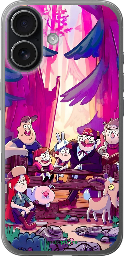 Силиконовый чехол Гравити Фолз для Apple iPhone 17 - 6365u-4031 изображение 