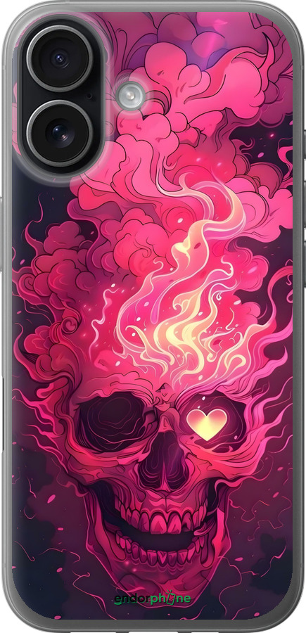 Силиконовый чехол Череп арт для Apple iPhone 17 - 6385u-4031 изображение 