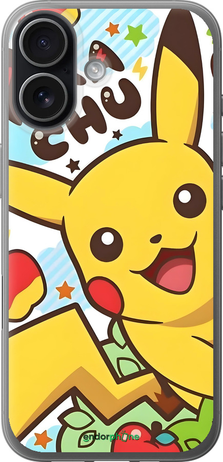 Силіконовий чехол Пикачу 2 для Apple iPhone 17 - 6391u-4031 изображение 