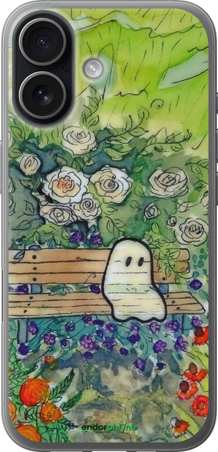 Силіконовий чехол Сумний привид для Apple iPhone 17 - 6403u-4031 изображение 