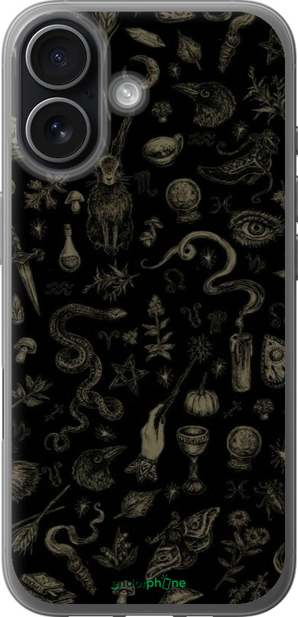 Силиконовый чехол Мистический коллаж с травами и магическими символами для Apple iPhone 17 - 6428u-4031 изображение 