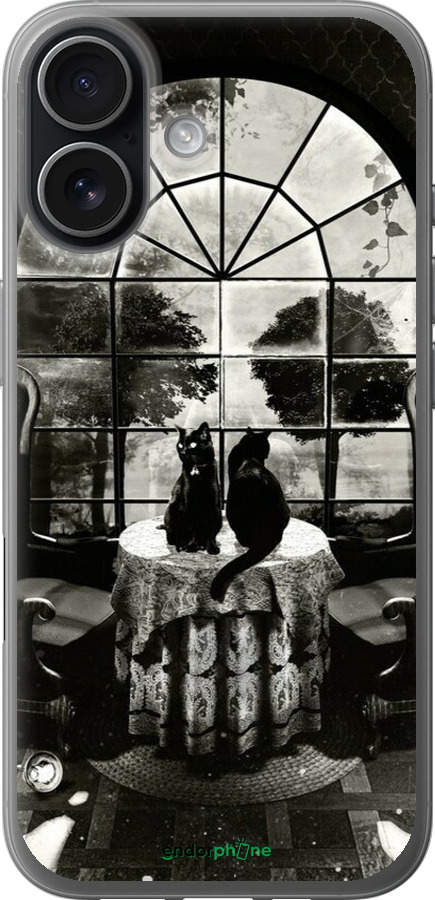 Силиконовый чехол Череп и коты для Apple iPhone 17 - 6432u-4031 изображение 