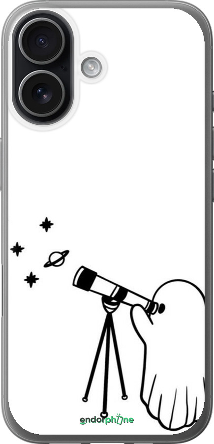 Силиконовый чехол Привидение астроном для Apple iPhone 17 - 6444u-4031 изображение 