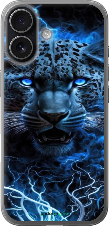 Силиконовый чехол Ледяной леопард для Apple iPhone 17 - 6460u-4031 изображение 