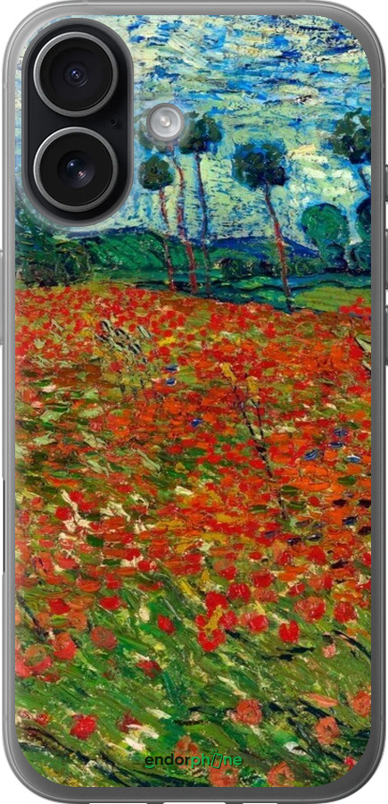 Силіконовий чехол Вінсент Ван Гог-Макове поле для Apple iPhone 17 - 6466u-4031 изображение 