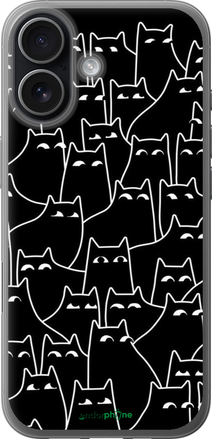 Силиконовый чехол С изображением кошек для Apple iPhone 17 - 6470u-4031 изображение 