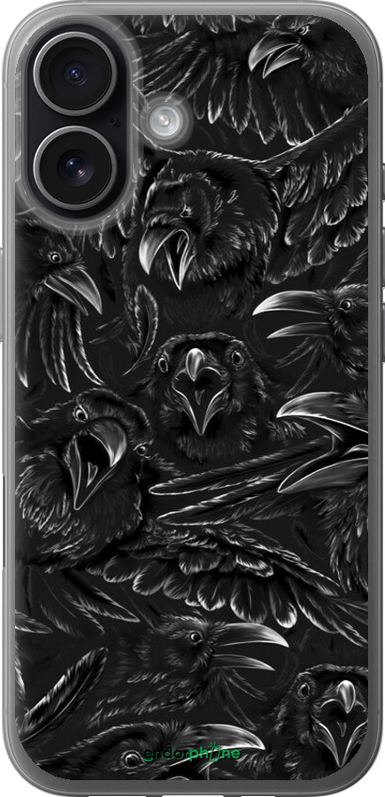 Силиконовый чехол Воронья ярость для Apple iPhone 17 - 6474u-4031 изображение 