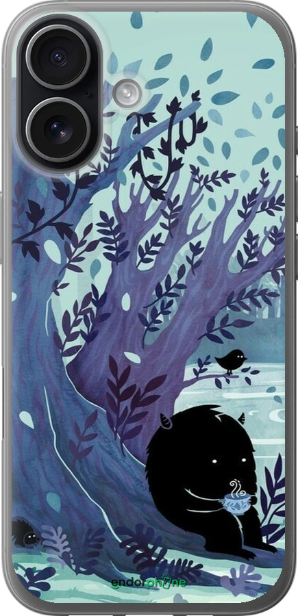 Силиконовый чехол Арт принт Тихое место чая для Apple iPhone 17 - 6544u-4031 изображение 