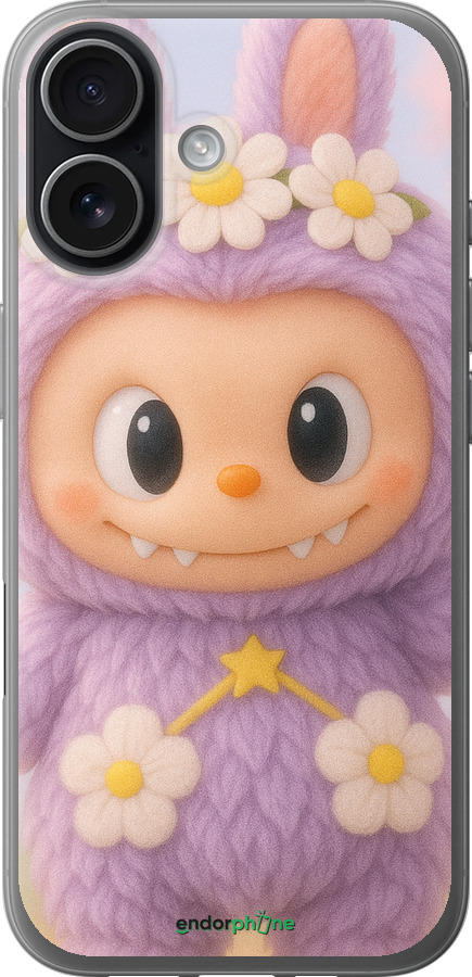 Силиконовый чехол Лабубу 1 для Apple iPhone 17 - 6709u-4031 изображение 