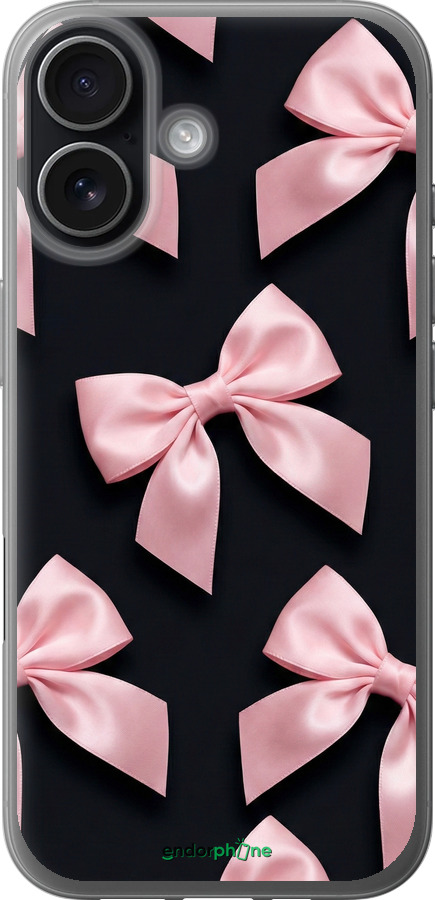 Силиконовый чехол Coquette Ribbons Dark Coquette для Apple iPhone 17 - 6767u-4031 изображение 
