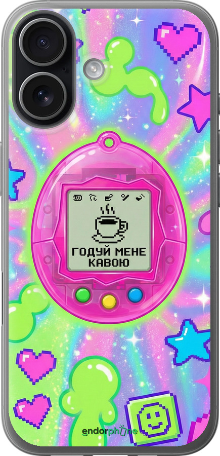 Силиконовый чехол Y2K Aesthetic Retro Pet: Годуй мене кавою для Apple iPhone 17 - 6784u-4031 изображение 