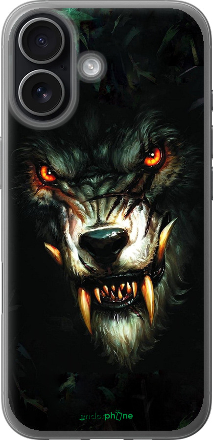 Силіконовий чехол Диявольський вовк для Apple iPhone 17 - 833u-4031 изображение 