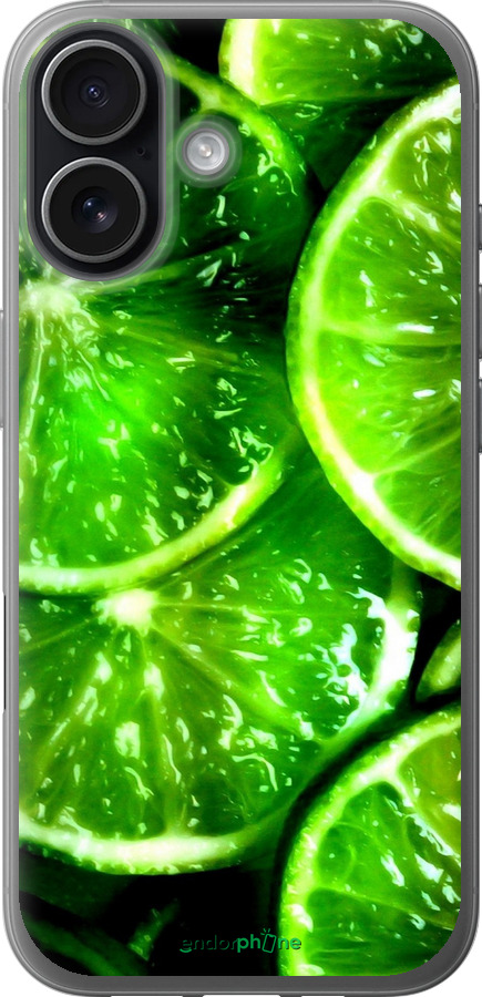 Силиконовый чехол Зелёные дольки лимона для Apple iPhone 17 - 852u-4031 изображение 