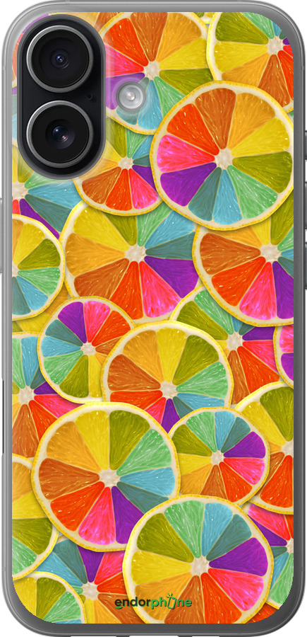 Силиконовый чехол Разноцветные дольки лимона для Apple iPhone 17 - 861u-4031 изображение 