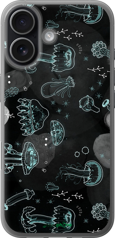 Силиконовый чехол Медузы для Apple iPhone 17 - 906u-4031 изображение 