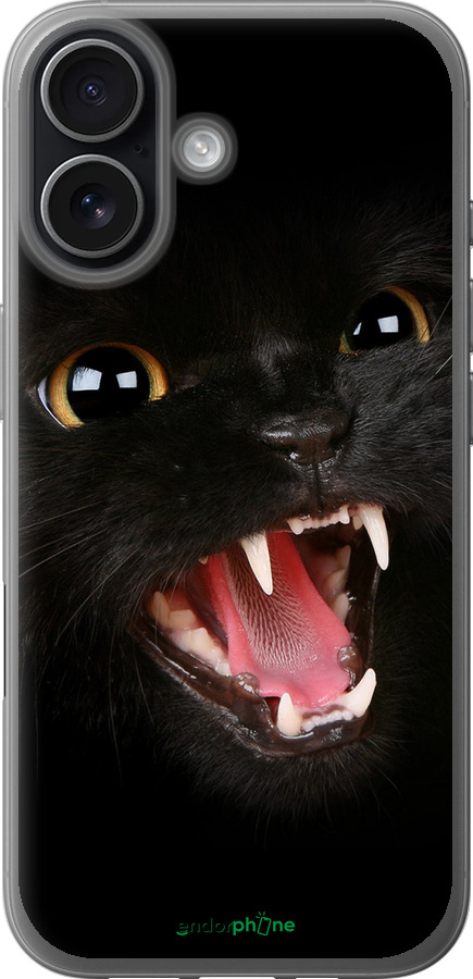Силиконовый чехол Чёрная кошка для Apple iPhone 17 - 932u-4031 изображение 