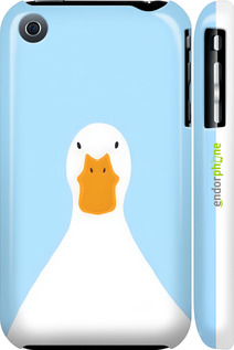 3D пластиковый матовый чехол Гусь для Apple iPhone 3Gs - 6350m-34 изображение 